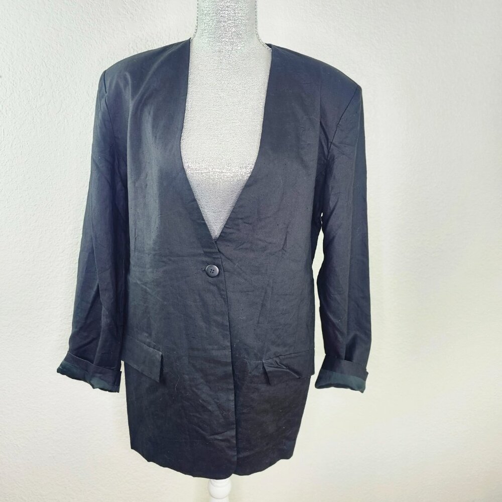 Numi 100% Silk Long Blazer